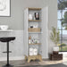 British Single Kitchen Pantry, Four Storage Shelves, Double Doors Cabinets Default -DTYStore