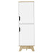 British Single Kitchen Pantry, Four Storage Shelves, Double Doors Cabinets Default -DTYStore