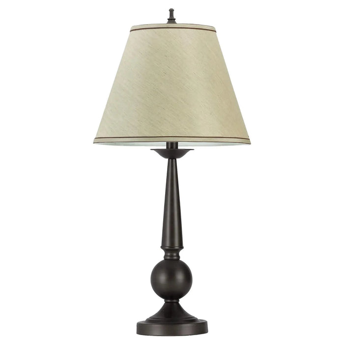 Bronze and Beige Table Lamps with Cone Shade (Set of 2) Default -DTYStore