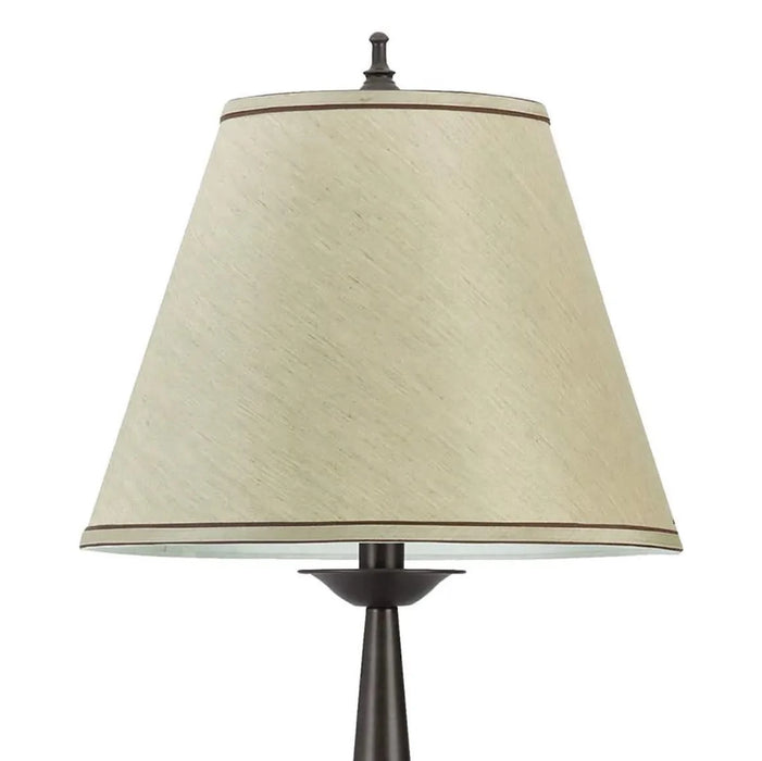 Bronze and Beige Table Lamps with Cone Shade (Set of 2) Default -DTYStore