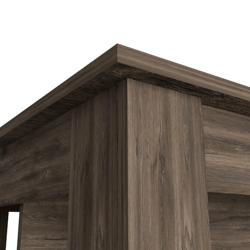 Brooklyn Kitchen Island, Three Concealed Shelves Default -DTYStore