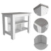 Brooklyn Kitchen Island, Three Concealed Shelves Default -DTYStore