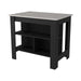 Brooklyn Kitchen Island, Three Concealed Shelves Default -DTYStore