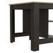 Brooklyn Kitchen Island, Three Concealed Shelves Default -DTYStore