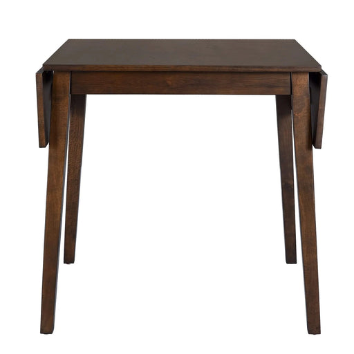 Brown 3 Piece Kitchen Dining Set with Drop Leaf Table and Upholstered Chairs in Solid Wood and MDF Default -DTYStore