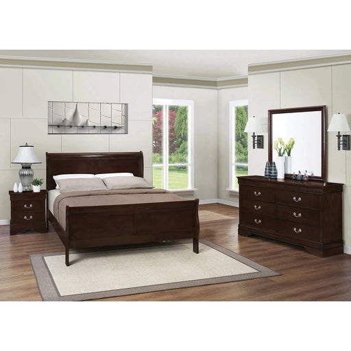 Bruno Cappuccino 4-piece Full Bedroom Set Default -DTYStore