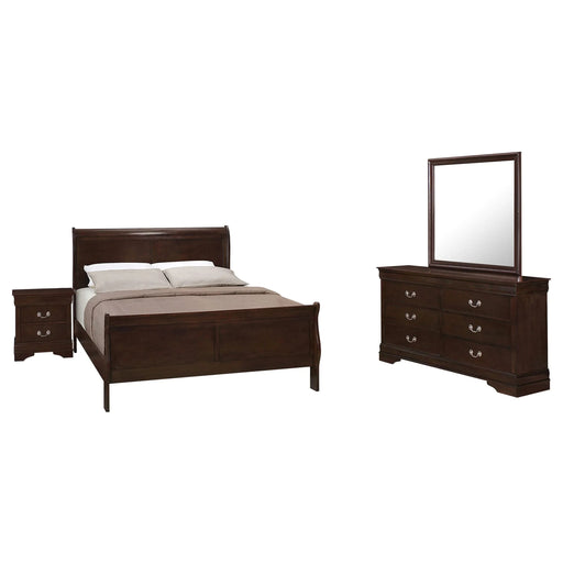 Bruno Cappuccino 4-piece Queen Bedroom Set Default -DTYStore