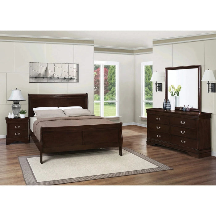 Bruno Cappuccino 4-piece Queen Bedroom Set Default -DTYStore