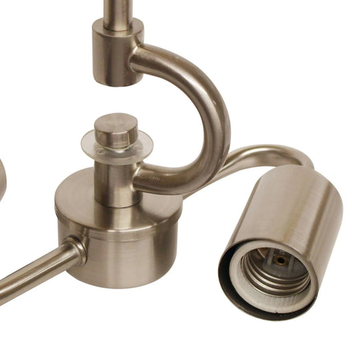 Brushed Nickel Color Pendant Light Fixture for 2 Lights, Vintage Ceiling Hanging Light Fixture with Fabric Cord for Home Lightning Default -DTYStore