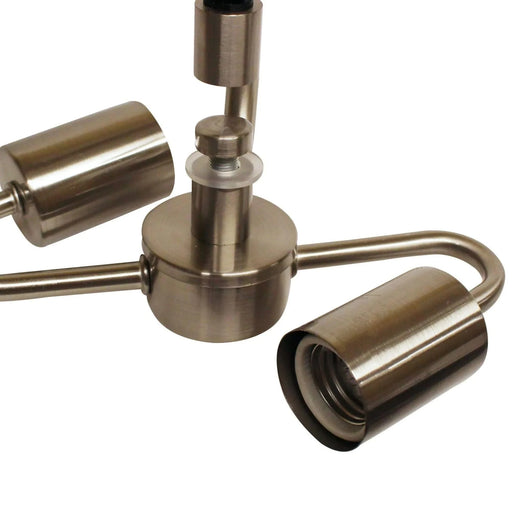 Brushed Nickel Color Pendant Light Fixture for 2 Lights, Vintage Ceiling Hanging Light Fixture with Fabric Cord for Home Lightning Default -DTYStore