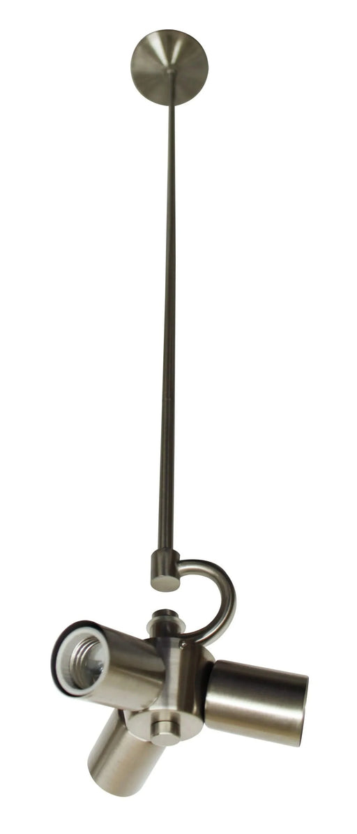 Brushed Nickel Color Pendant Light Fixture for 3 Lights, Vintage Ceiling Hanging Light Fixture with Fabric Cord for Home Lightning Default -DTYStore