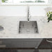 Brushed Nickel Laundry Sink - 22' x 22' Topmount Utility Sink 16 Gauge Stainless Steel 12 Inch Deep Single Bowl - DTY Store
