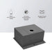 Brushed Nickel Laundry Sink - 22' x 22' Topmount Utility Sink 16 Gauge Stainless Steel 12 Inch Deep Single Bowl - DTY Store