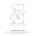 Brushed Nickel Laundry Sink - 22' x 22' Topmount Utility Sink 16 Gauge Stainless Steel 12 Inch Deep Single Bowl - DTY Store