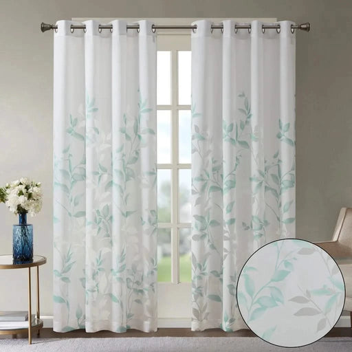 Burnout Printed Curtain Panel(Only 1 Pc Panel) Default -DTYStore