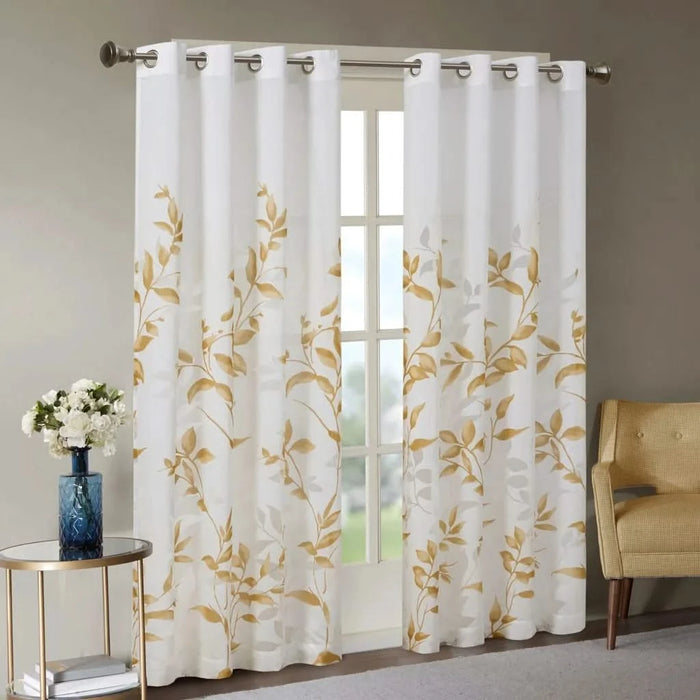 Burnout Printed Curtain Panel(Only 1 Pc Panel) Default -DTYStore