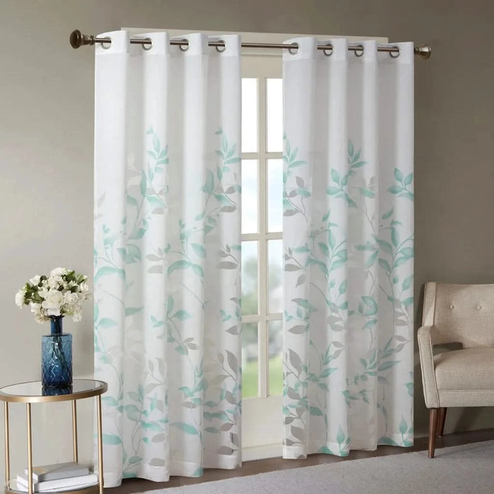 Burnout Printed Curtain Panel(Only 1 Pc Panel) Default -DTYStore