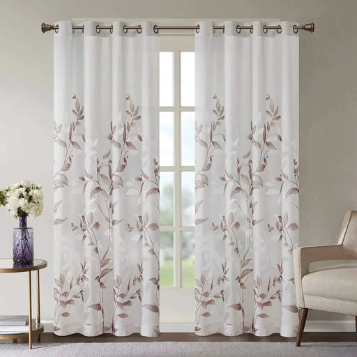 Burnout Printed Curtain Panel(Only 1 Pc Panel) Default -DTYStore