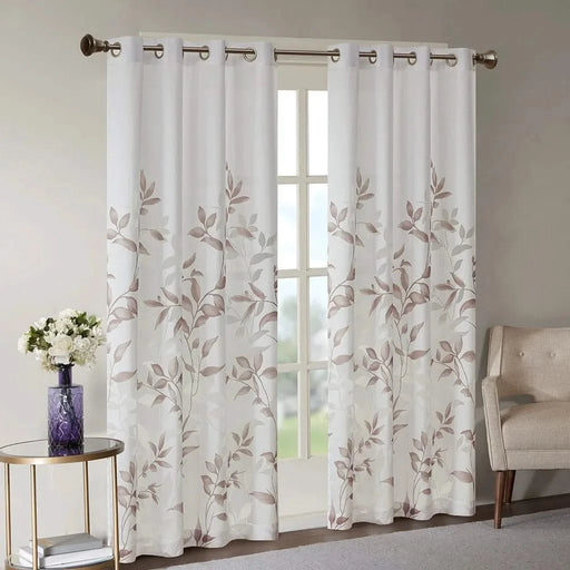Burnout Printed Curtain Panel(Only 1 Pc Panel) Default -DTYStore