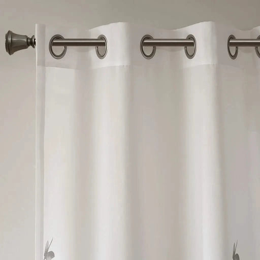 Burnout Printed Curtain Panel Default -DTYStore