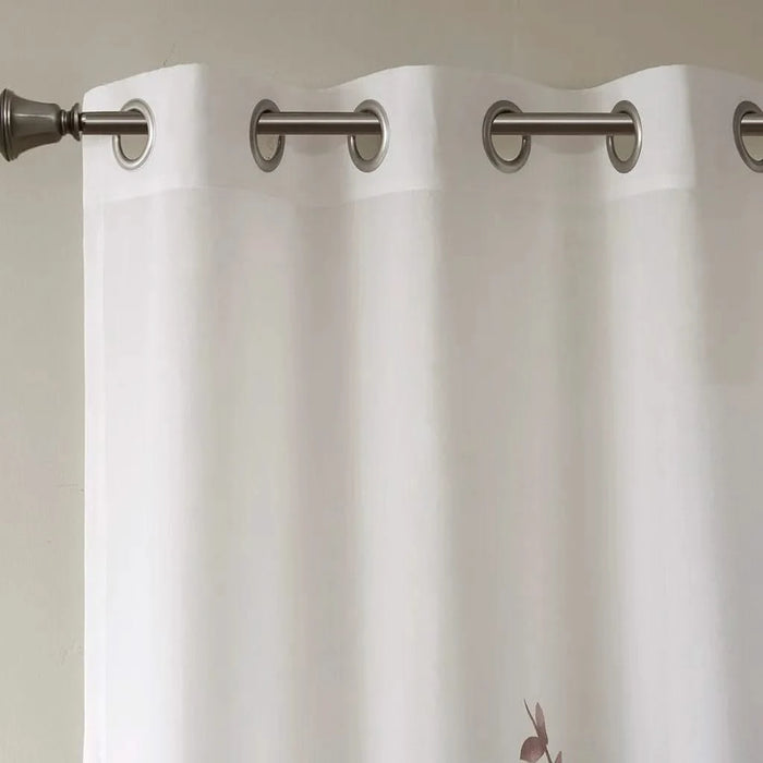 Burnout Printed Curtain Panel Default -DTYStore