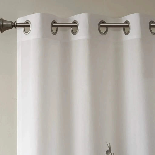 Burnout Printed Curtain Panel Default -DTYStore