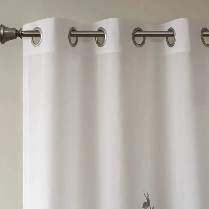 Burnout Printed Curtain Panel Default -DTYStore