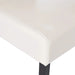 CARTER 5-Tuft KD Dining Chair with Button Tufted Backrest and Espresso Legs in Ivory Bonded Leather Default -DTYStore