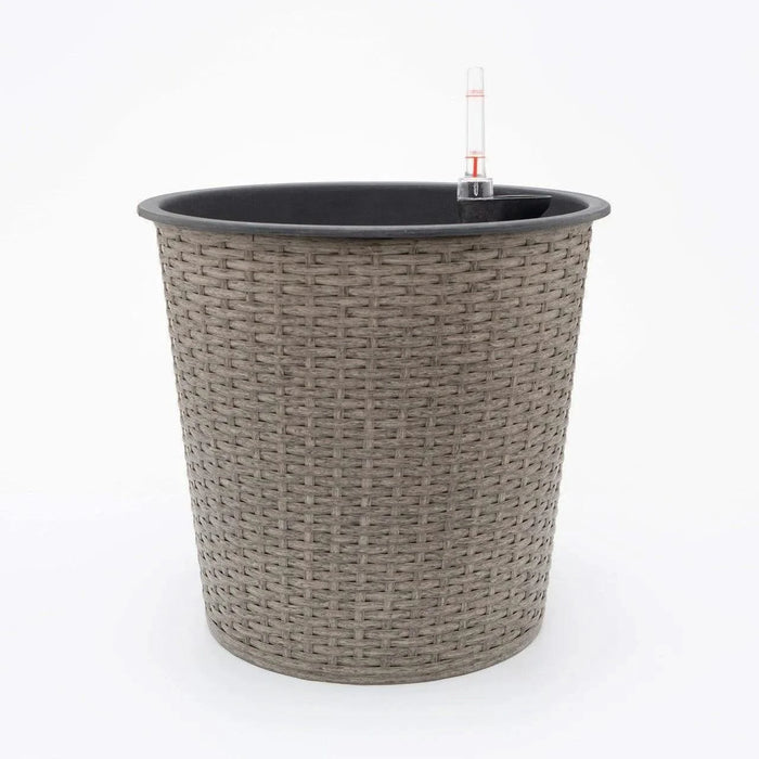 CATLEZA Round Wicker Planter -DTYStore