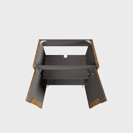 CC0430F305 Etna 30' Striped Walnut Bathroom Vanity WITHOUT Sink, Freestanding Bathroom Cabinet for Modern Bathroom Default -DTYStore