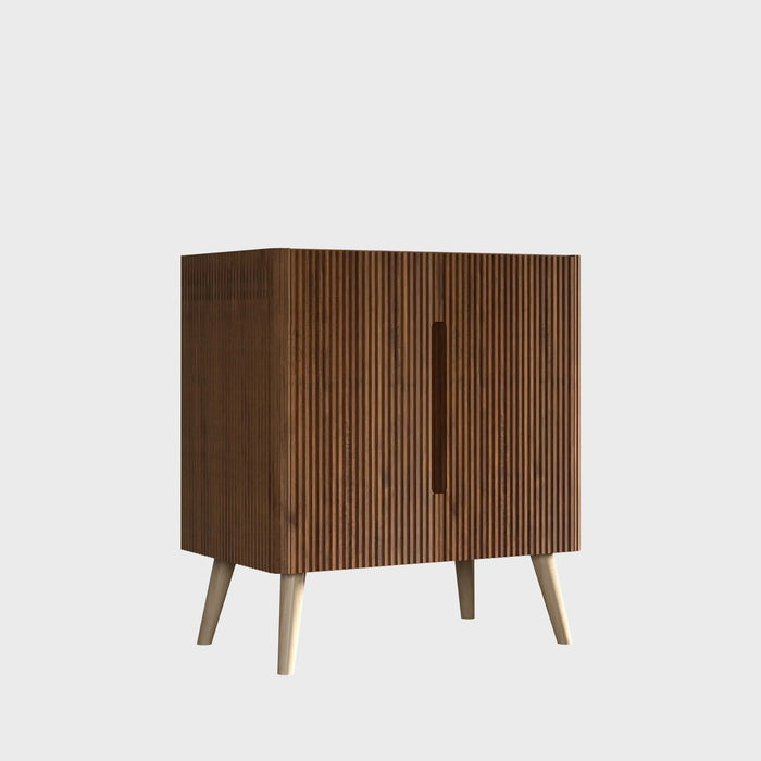 CC0430F305 Etna 30' Striped Walnut Bathroom Vanity WITHOUT Sink, Freestanding Bathroom Cabinet for Modern Bathroom Default -DTYStore