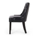 CHENEY Dining Chair Set of 2 - Contemporary Style with Tufted Diamond Stitching - Black PU Upholstery - 21.5'' x 25'' x 36'' Default -DTYStore