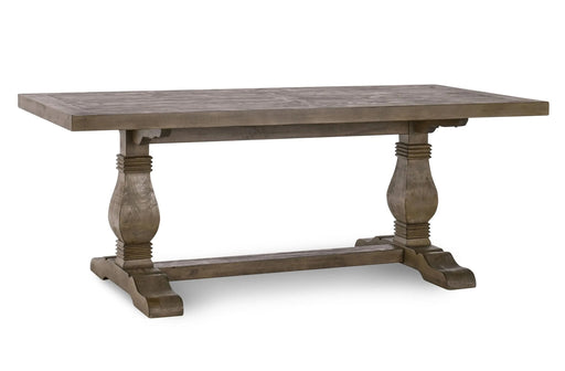 Caleb 78' Dining Table Distressed Brown Default -DTYStore
