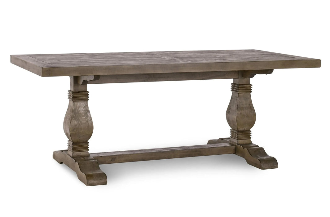 Caleb 78' Dining Table Distressed Brown Default -DTYStore