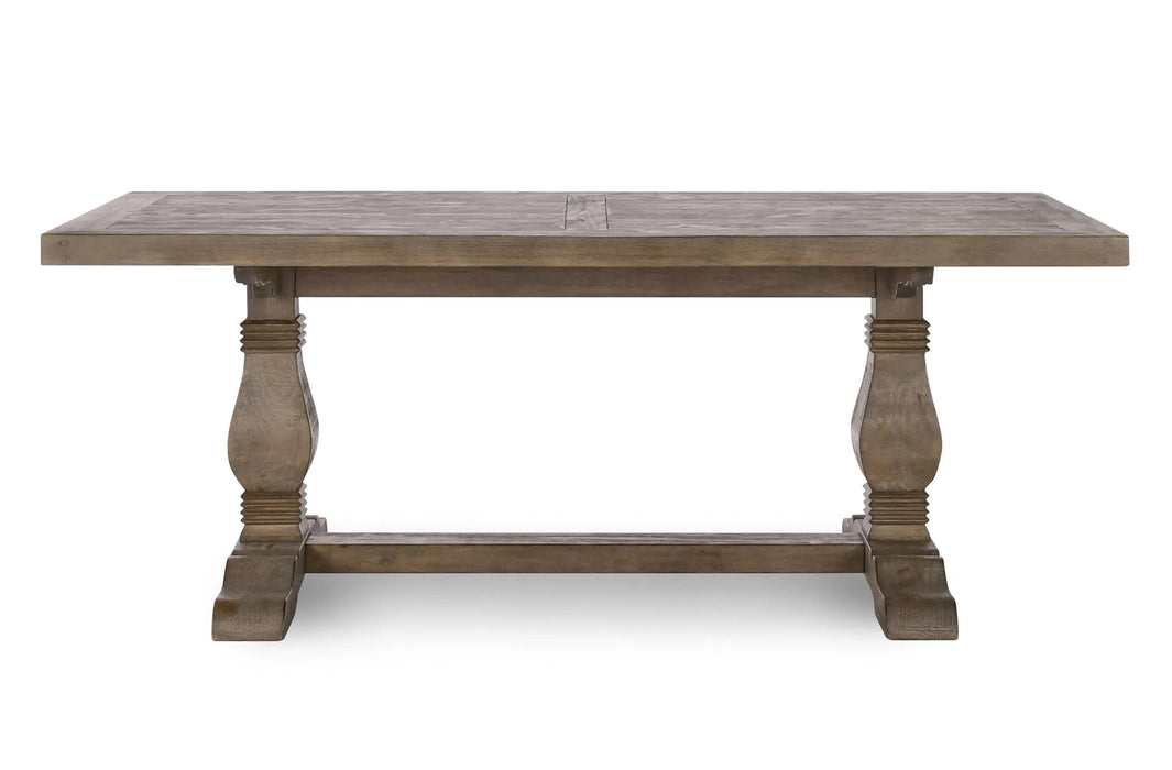 Caleb 78' Dining Table Distressed Brown Default -DTYStore