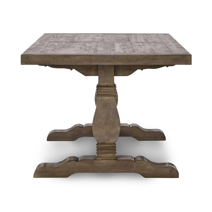 Caleb 78' Dining Table Distressed Brown Default -DTYStore