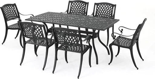 Calisa Rectangular 6 - Person 63' Long Dining Set Default -DTYStore