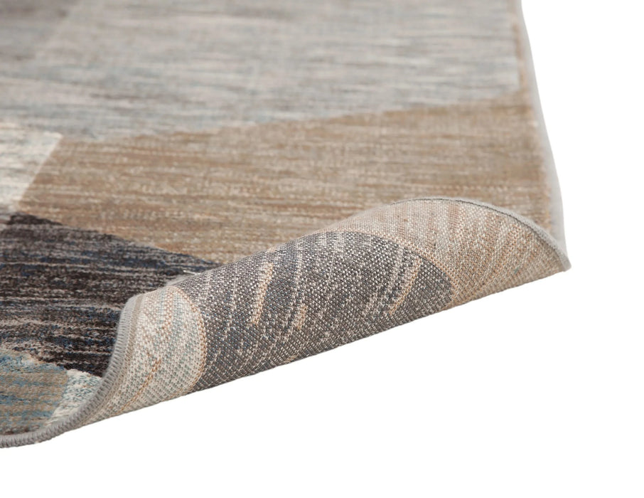 Calliope Gray/ Blue/ Natural Geometric Area Rug 8x10 Default -DTYStore