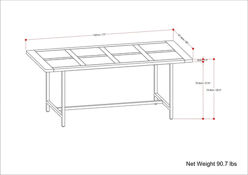 Campbell Dining Table Default -DTYStore