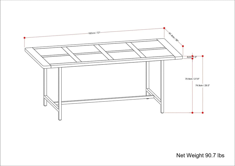 Campbell Dining Table Default -DTYStore