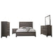 Carina Grey Oak and Black 5-piece Eastern King Panel Bedroom Set Default -DTYStore