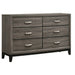 Carina Grey Oak and Black 5-piece Eastern King Panel Bedroom Set - DTY Store
