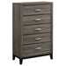 Carina Grey Oak and Black 5-piece Eastern King Panel Bedroom Set - DTY Store