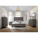 Carina Grey Oak and Black 5-piece Eastern King Panel Bedroom Set - DTY Store