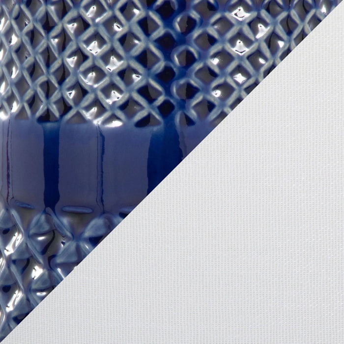 Casa 21' Contemporary Ceramic Table Lamp in Glossy Navy Crackle Ceramic, Polished Nickel, Clear Acrylic Accents and White Linen Shade from Grandview Gallery by LumiSource - Set of 2 Default -DTYStore