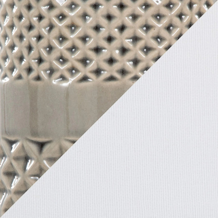 Casa 21' Contemporary Ceramic Table Lamp in Opal Gray Ceramic, Polished Nickel, Clear Acrylic Accents and White Linen Shade from Grandview Gallery by LumiSource - Set of 2 Default -DTYStore