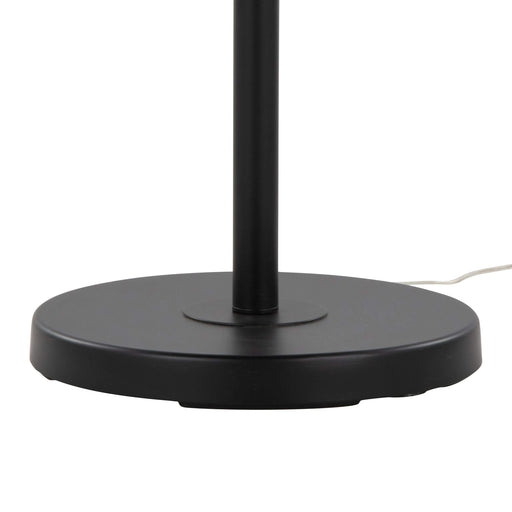 Casper 69' Contemporary Metal Floor Lamp in Matte Black Metal with Natural Linen Shade from Grandview Gallery by LumiSource Default -DTYStore