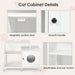 Cat litter box enclosure for bathroom, Hidden Litter Pet Washroom with Divider, Indoor Cat House for Large Cats, White - DTY Store