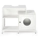 Cat litter box enclosure for bathroom, Hidden Litter Pet Washroom with Divider, Indoor Cat House for Large Cats, White - DTY Store