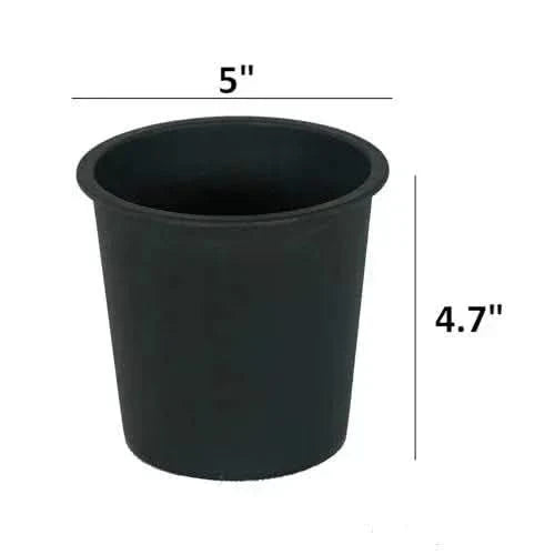 Catleza Nursery Plant Pot - Garden Plastic Pots with Drainage (5-Pack) Square -DTYStore